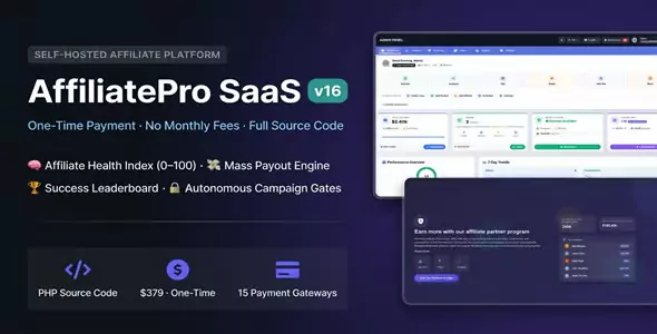 AffiliatePro SaaS - AI-Powered Multi-Vendor & MLM System