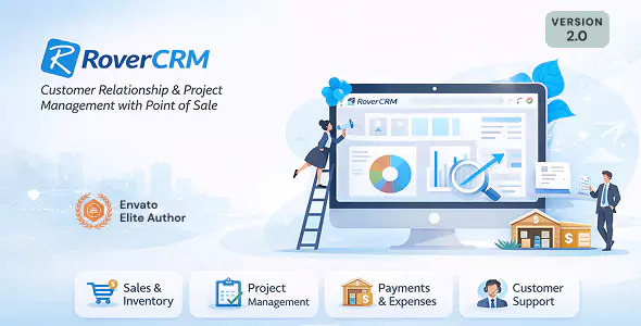 RoverCRM - Customer Relationship And Project Management System