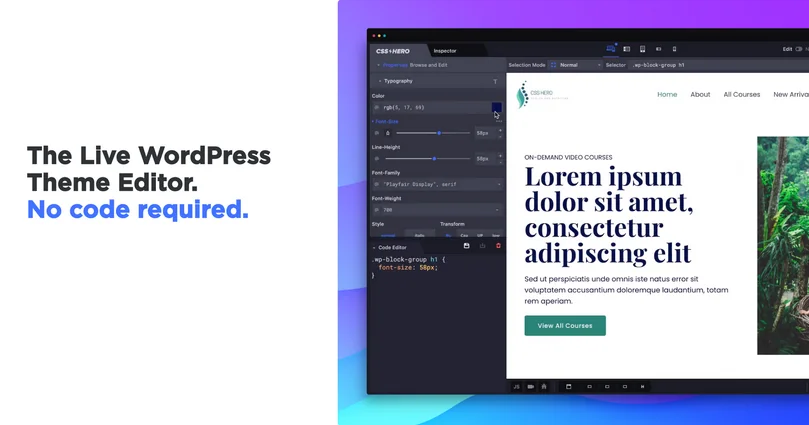 CSSHero - Visual CSS Editor for WordPress