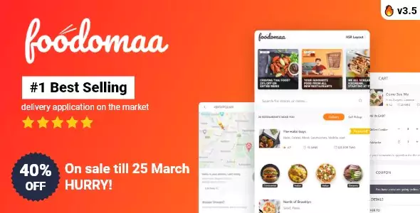 Foodomaa - Multi-restaurant Food Ordering, Restaurant Management and Delivery Application